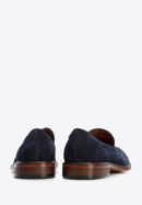 Men's suede tassel loafers, navy blue, 96-M-706-Z-45, Photo 5