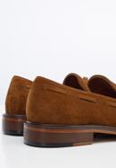 Men's suede tassel loafers, brown, 96-M-706-Z-44, Photo 8