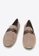 Men's suede loafers, dark beige, 94-M-502-5-43, Photo 2