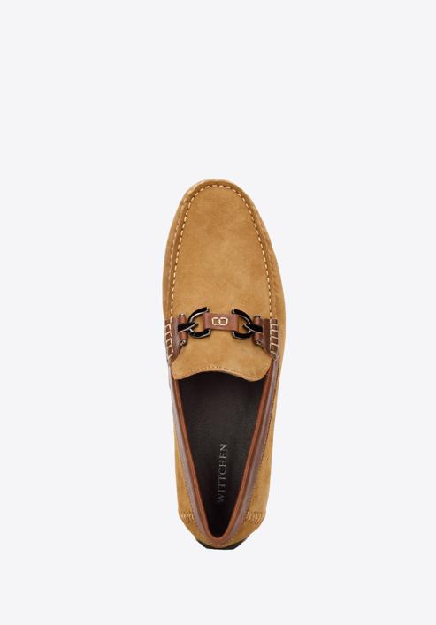 Men's suede loafers, brown, 94-M-502-5-43, Photo 4