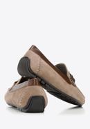 Men's suede loafers, dark beige, 94-M-502-9-44, Photo 7