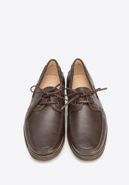 Men's shoes, dark brown, 90-M-505-4-40, Photo 7