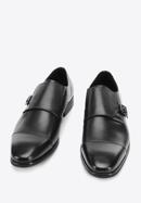 Leather monk shoes, black, 94-M-513-1-44, Photo 2