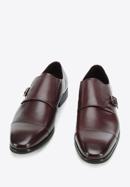 Leather monk shoes, burgundy, 94-M-513-1-42, Photo 2