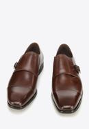 Leather monk shoes, dark brown, 94-M-513-3-43, Photo 2