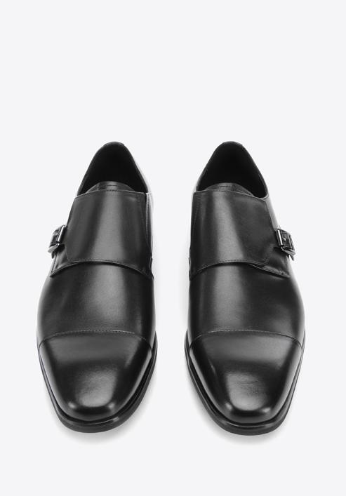 Leather monk shoes, black, 94-M-513-3-43, Photo 3