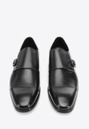 Leather monk shoes, black, 94-M-513-1-44, Photo 3