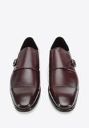 Leather monk shoes, burgundy, 94-M-513-4-44, Photo 3