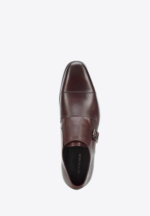 Leather monk shoes, burgundy, 94-M-513-1-42, Photo 4