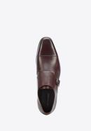 Leather monk shoes, burgundy, 94-M-513-1-44, Photo 4