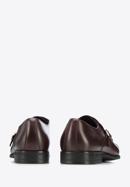 Leather monk shoes, burgundy, 94-M-513-3-44, Photo 5