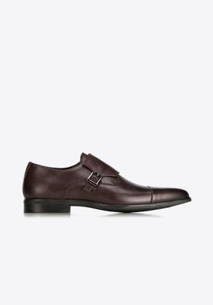 Men's shoes, dark brown, 90-M-516-4-45, Photo 1