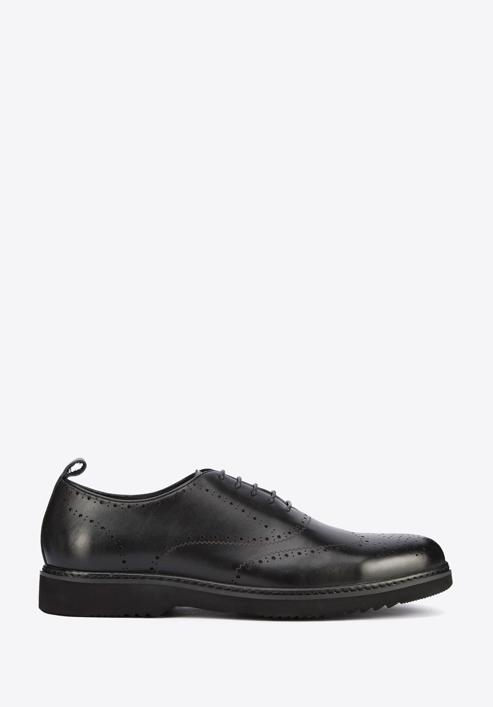 Men's leather Oxford shoes, black, 95-M-507-N-40, Photo 1