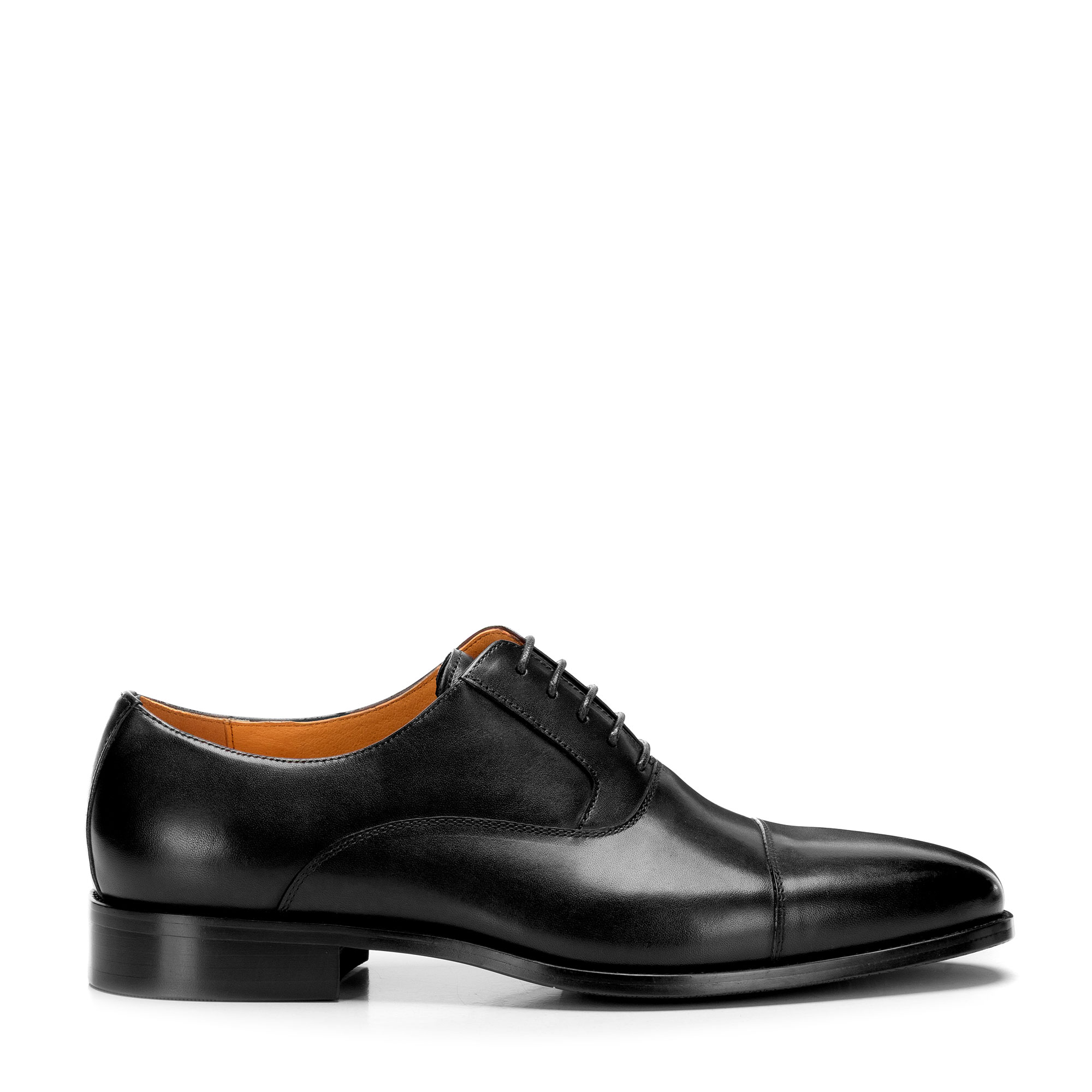 Pánske kožené oxfordky so špičkou – klasická elegancia pre výnimočné príležitosti 101-M-308-1, Vyberte variant čierna, Vyberte veľkosť 44