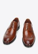 Men's leather brogue shoes, brown, 94-M-906-1-41, Photo 2