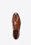 Men's leather brogue shoes, brown, 94-M-906-1-40, Photo 4