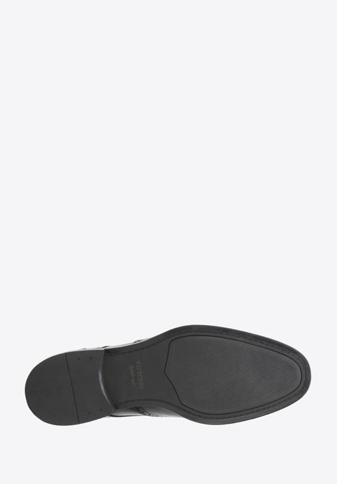 Men's leather brogue shoes, black, 94-M-906-1-41, Photo 6
