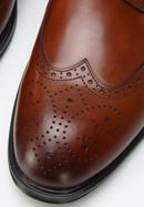 Men's leather brogue shoes, brown, 94-M-906-1-41, Photo 7
