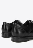 Men's leather brogue shoes, black, 94-M-906-1-40, Photo 8