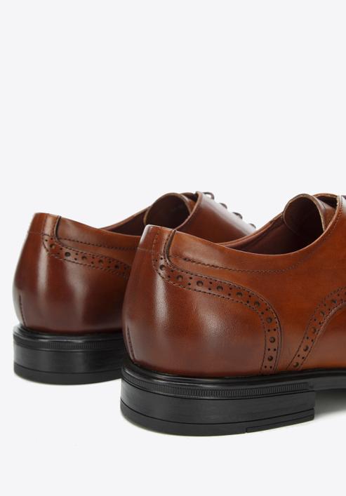 Men's leather brogue shoes, brown, 94-M-906-1-41, Photo 8