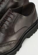 Men's leather Oxford shoes, brown, 97-M-515-1-40, Photo 7