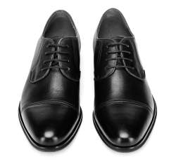 MÄ™skie pÃ³Å‚buty skÃ³rzane typu blucher, czarny, 92-M-505-1-40, ZdjÄ™cie 1
