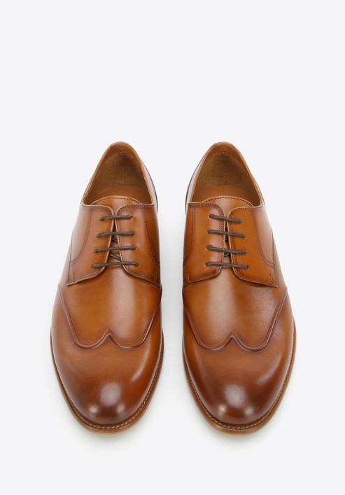 Men's leather Derby shoes, brown, 96-M-520-N-41, Photo 2
