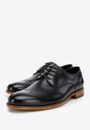 Men's leather Derby shoes, black, 96-M-520-1-45, Photo 7