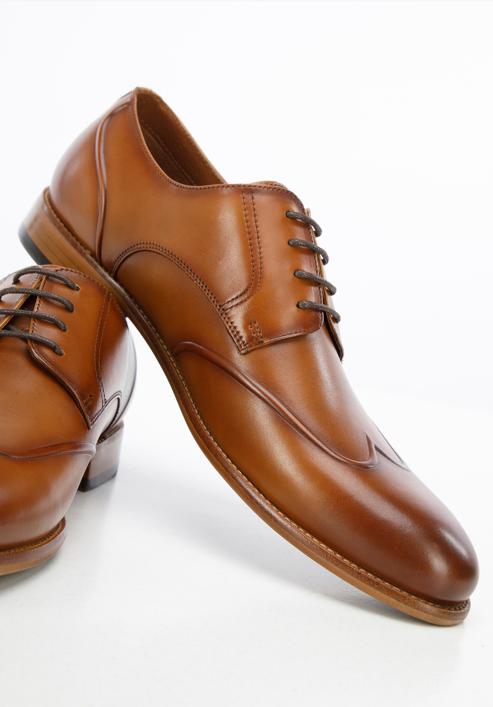 Men's leather Derby shoes, brown, 96-M-520-4-40, Photo 7
