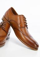 Men's leather Derby shoes, brown, 96-M-520-4-43, Photo 7
