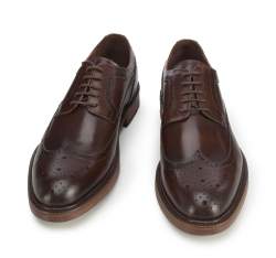 Shoes, dark brown, 95-M-702-4-39, Photo 1