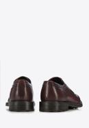 Men's leather Derby shoes, burgundy, 95-M-702-4-43, Photo 4
