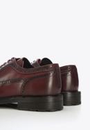 Men's leather Derby shoes, burgundy, 95-M-702-4-43, Photo 7