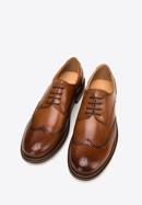 Men's perforated leather shoes, brown, 98-M-713-4-42, Photo 2