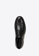 Men's perforated leather shoes, black, 98-M-713-5-39, Photo 4