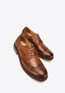 Men's perforated leather shoes, brown, 98-M-713-5-42, Photo 7