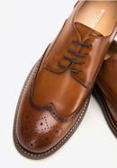 Men's perforated leather shoes, brown, 98-M-713-4-42, Photo 8