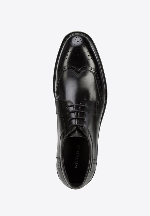 Men's leather lace up shoes, black, 96-M-506-1-45, Photo 5