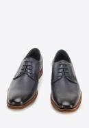 Men's leather lace up shoes, navy blue, 94-M-516-5-40, Photo 2