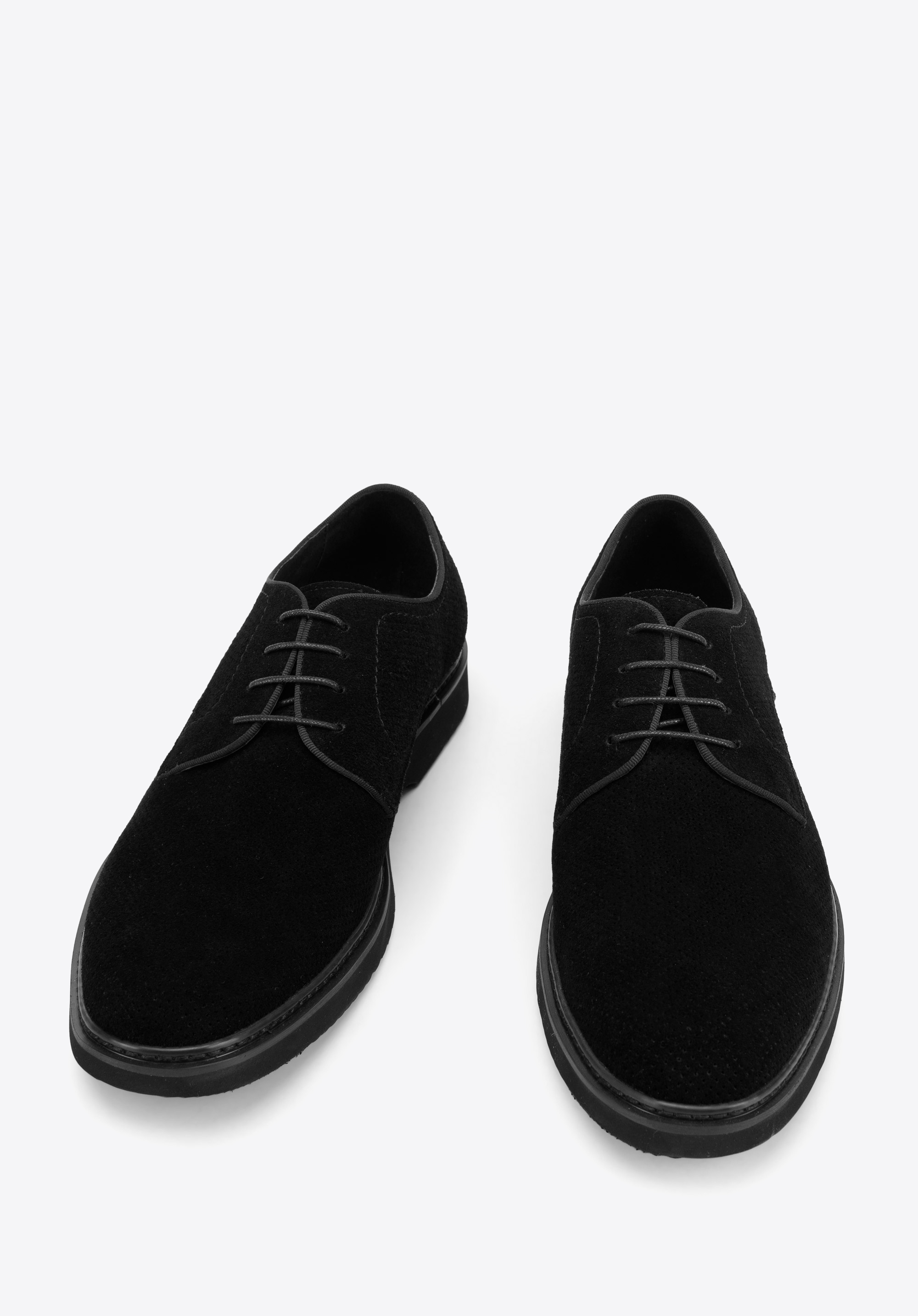 Mens black suede hot sale lace up shoes