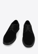 Men's perforated suede shoes, black, 94-M-509-9-39, Photo 2