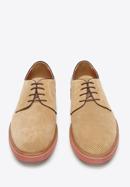 Men's perforated suede shoes, beige, 94-M-509-1-40, Photo 3