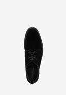 Men's perforated suede shoes, black, 94-M-509-1-43, Photo 4