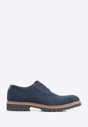 Shoes, navy blue, 94-M-508-N-44, Photo 1