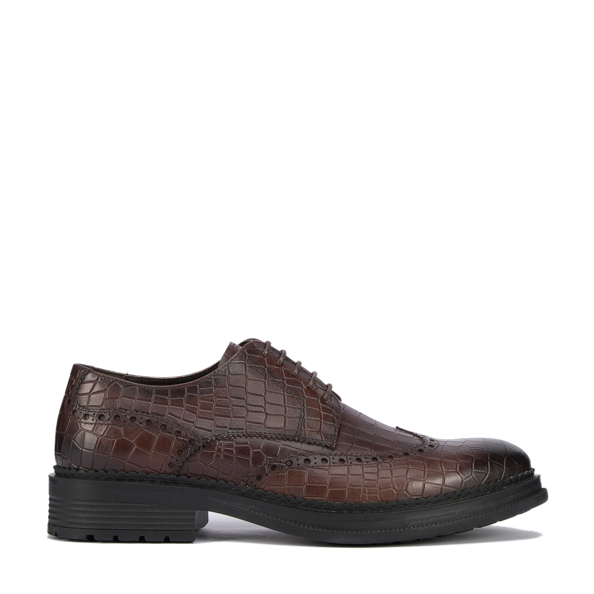 E-shop Pánske topánky z kroko kože 95-M-504-4