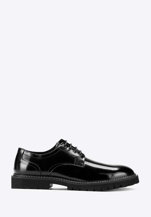 Men's patent leather shoes, black, 97-M-504-3-43, Photo 1