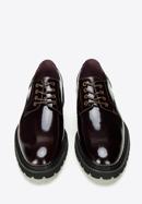 Men's patent leather shoes, burgundy, 97-M-504-1-42, Photo 3