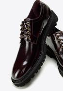 Men's patent leather shoes, burgundy, 97-M-504-1-39, Photo 7