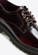 Men's patent leather shoes, burgundy, 97-M-504-1-42, Photo 8