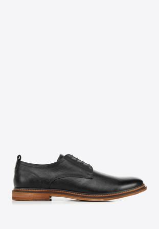 Men's leather lace up shoes, black, 94-M-519-1-40, Photo 1